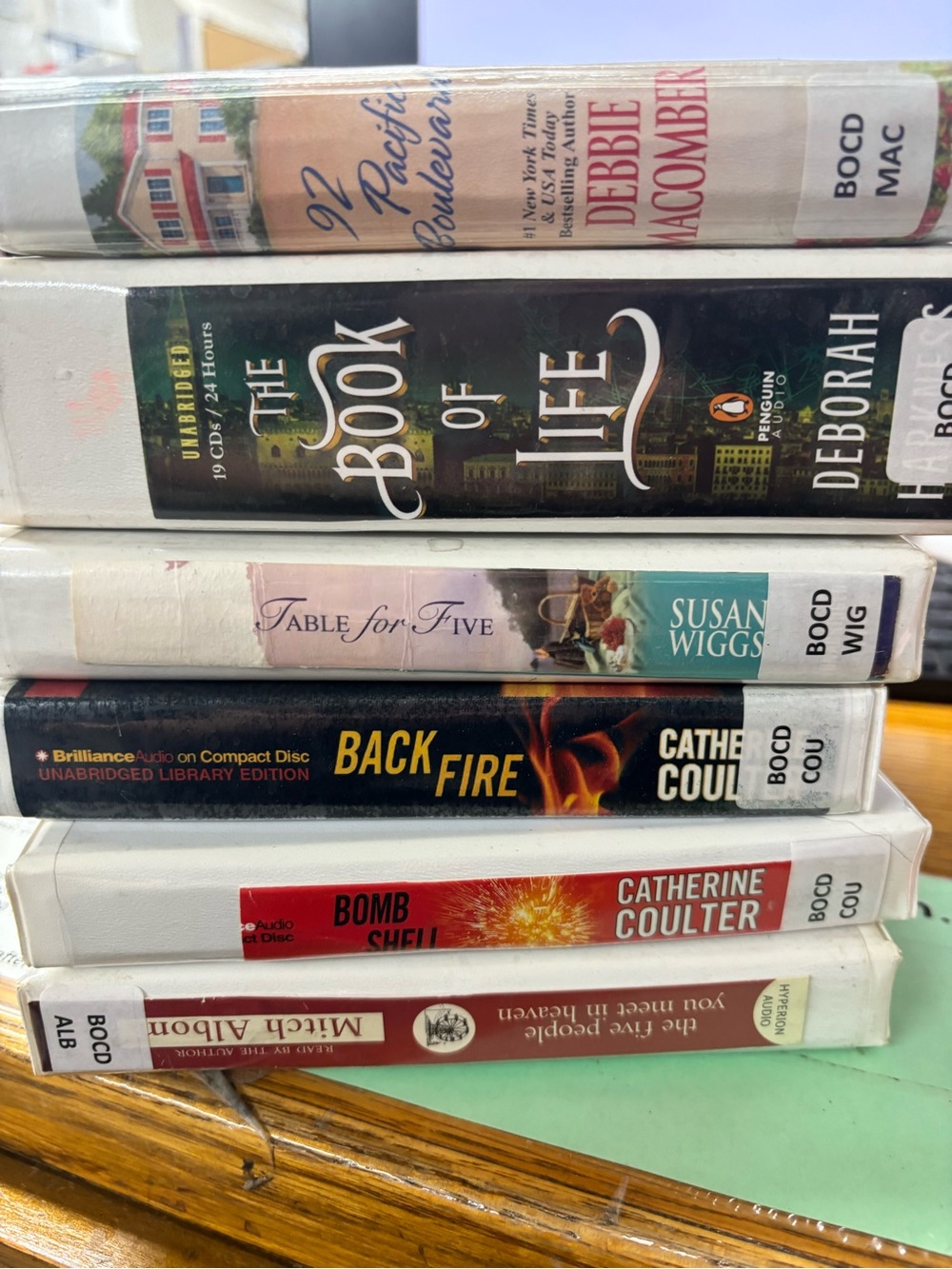 Stack of Audiobook CDs- Mixed Titles